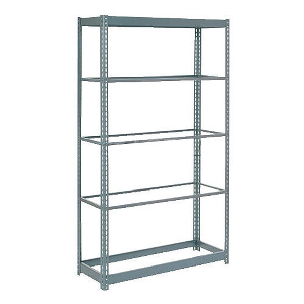 Heavy Duty Shelving 36W x 18D x 60H With 5 Shelves, No Deck, Gray